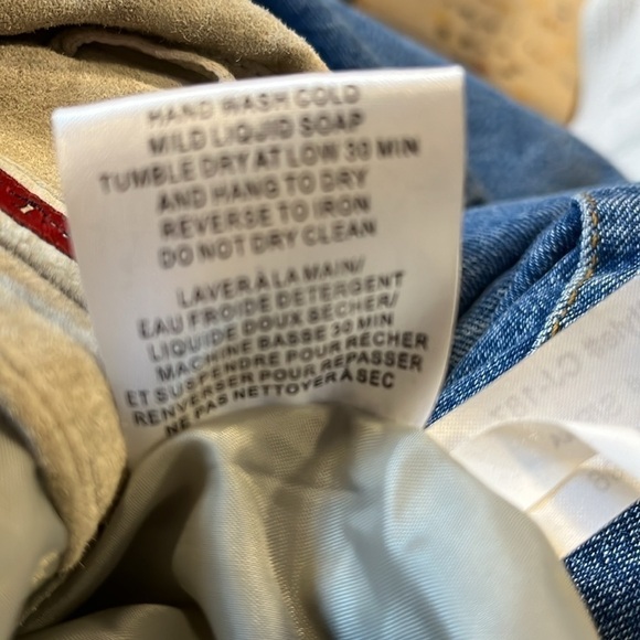 SKOTTS Washable Suede & Leather Trim Western Blazer – Taupe/Cream – Size S - Picture 17 of 17